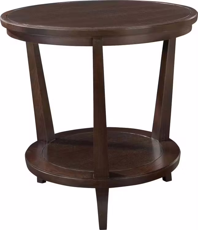 Hickory Chair HC186-71 The Rye Round Side Table Mahogany