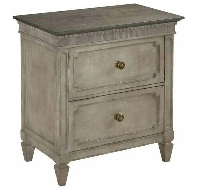 American Drew 654-420 Savona Ax Two Drawer Nightstand American Drew 654-420 Savona Ax Two Drawer Nightstand