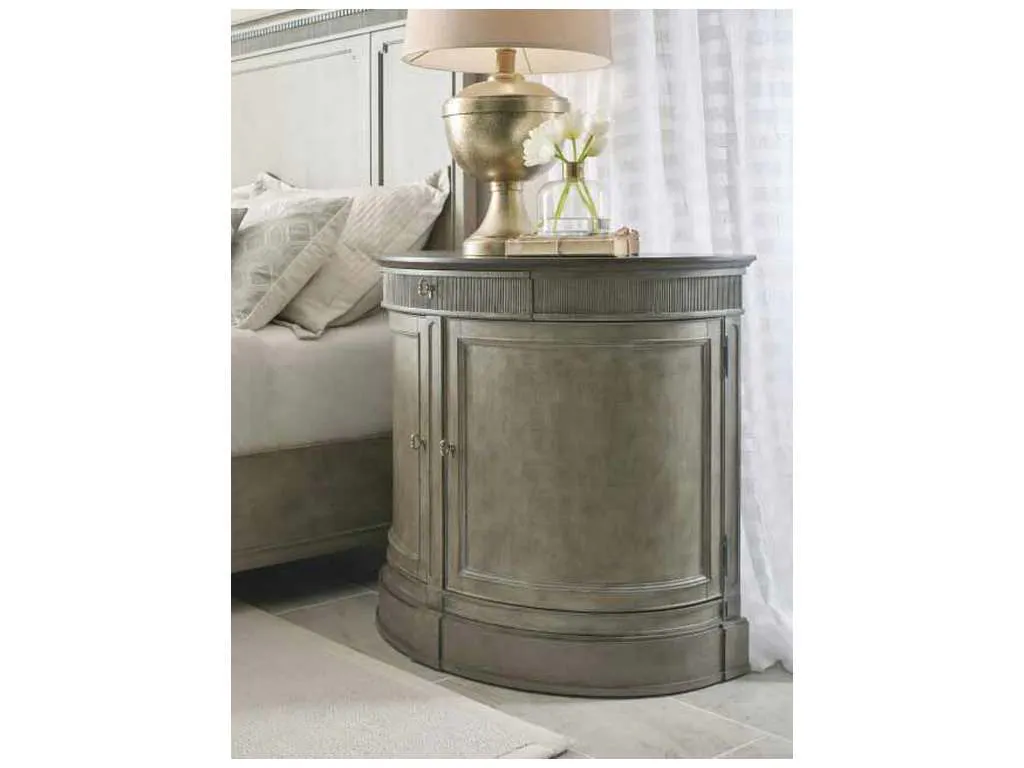 American Drew 654-423 Savona Demilune Bachelor Chest Elm Finish