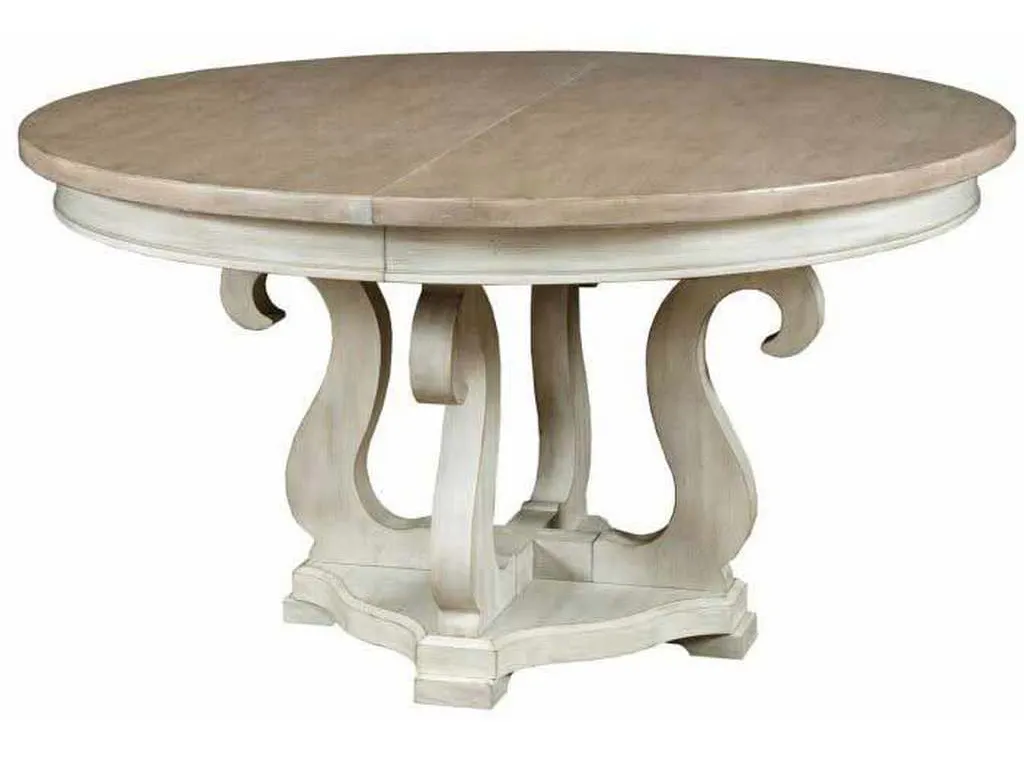 American Drew 750-701R Litchfield Sussex Round Dining Table Complete American Drew 750-701R Litchfield Sussex Round Dining Table Complete