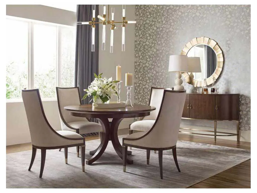 American Drew 929-701 Vantage Warner Round Dining Table Complete American Drew 929-701 Vantage Warner Round Dining Table Complete