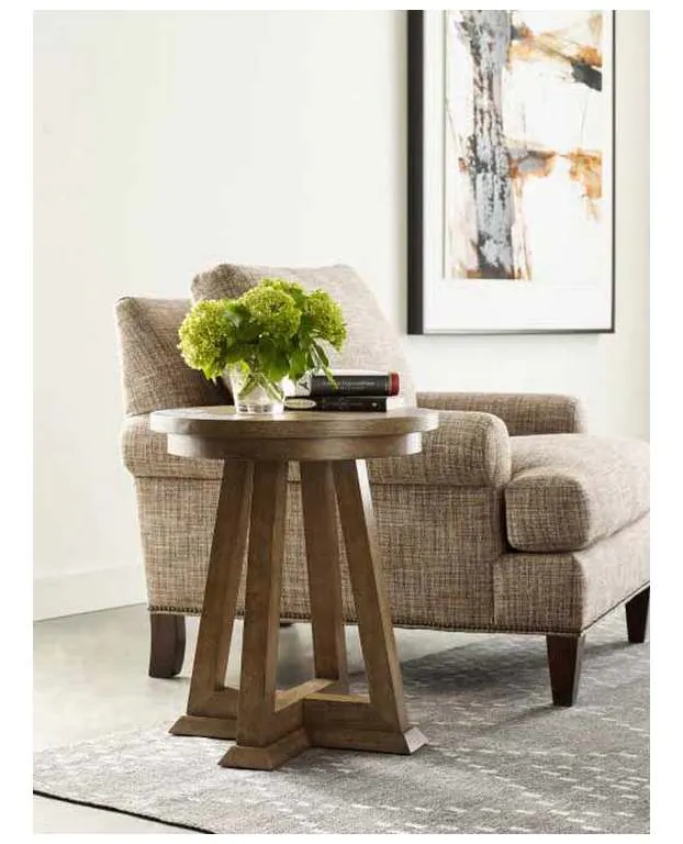 American Drew 010-916 Skyline Evans Chairside Table American Drew 010-916 Skyline Evans Chairside Table