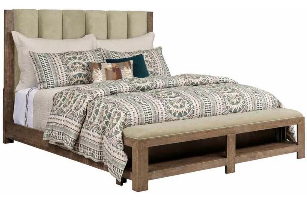 American Drew 010-336R Skyline Meadowood Upholstered King Bed Complete American Drew 010-336R Skyline Meadowood Upholstered King Bed Complete
