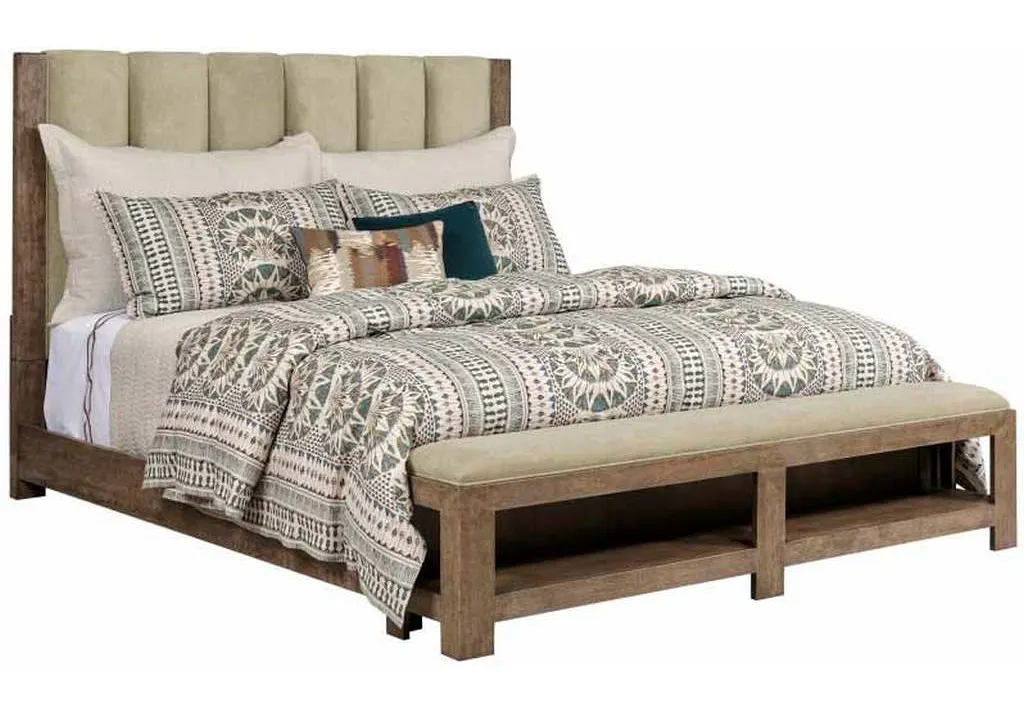 American Drew 010-336R Skyline Meadowood Upholstered King Bed Complete American Drew 010-336R Skyline Meadowood Upholstered King Bed Complete