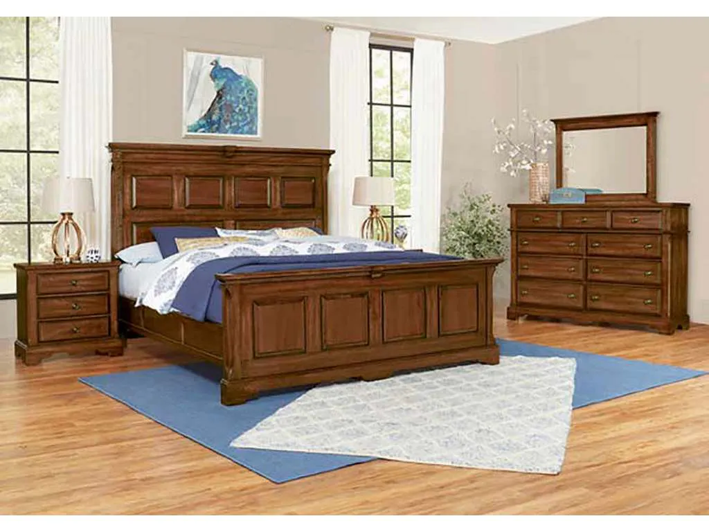 Artisan and Post 110-669-966-833-MS2 Heritage King Mansion Bed with Optional Decorative Side Rails Amish Cherry Artisan and Post 110-669-966-833-MS2 Heritage King Mansion Bed with Optional Decorative Side Rails Amish Cherry