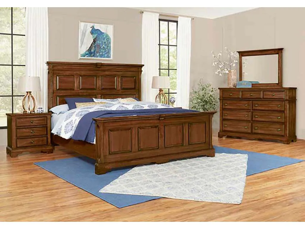 Artisan and Post 110-559-955-722 Heritage Queen Mansion Bed Amish Cherry Artisan and Post 110-559-955-722 Heritage Queen Mansion Bed Amish Cherry