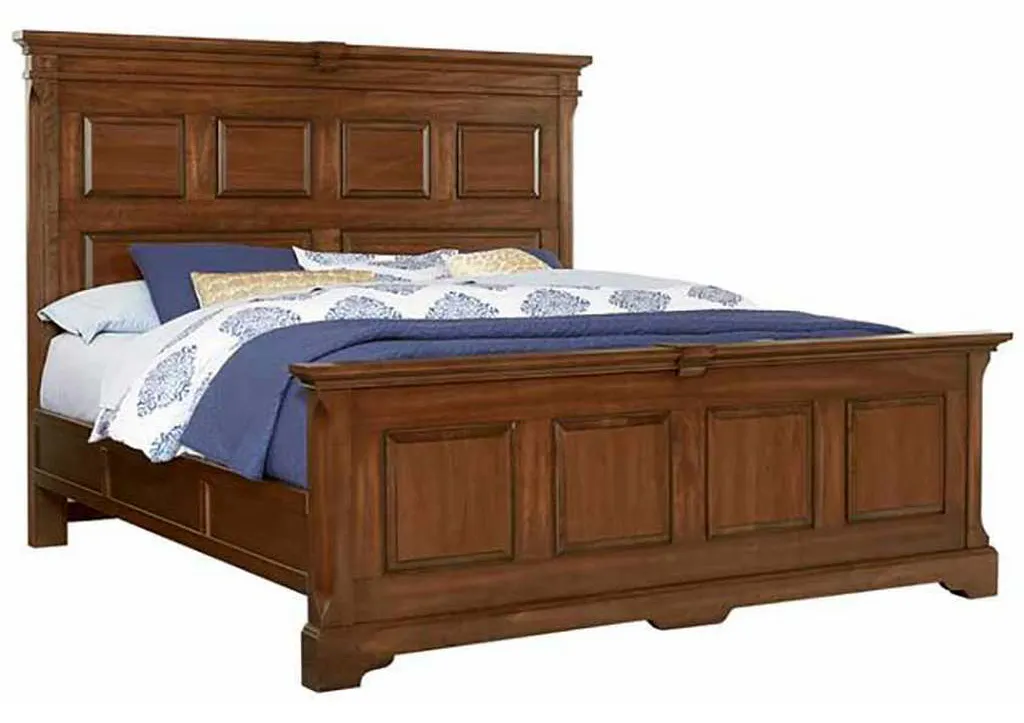 Artisan and Post 110-669-966-833-MS2 Heritage King Mansion Bed with Optional Decorative Side Rails Amish Cherry Artisan and Post 110-669-966-833-MS2 Heritage King Mansion Bed with Optional Decorative Side Rails Amish Cherry