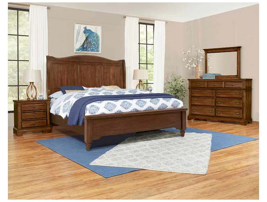 Artisan and Post 110-663-166-744-MS2 Heritage California King Sleigh Bed Amish Cherry Artisan and Post 110-663-166-744-MS2 Heritage California King Sleigh Bed Amish Cherry