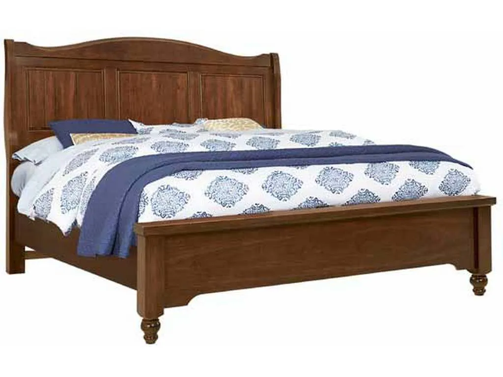 Artisan and Post 110-663-166-744-MS2 Heritage California King Sleigh Bed Amish Cherry