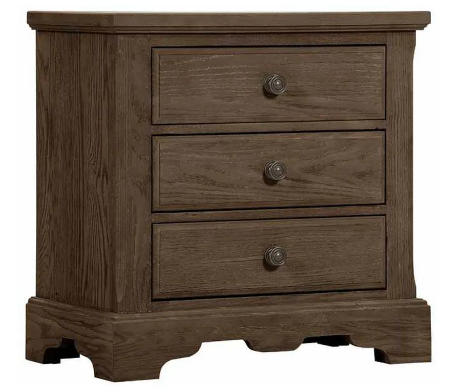 Artisan and Post 112-227 Heritage Night Stand 3 Drawer Cobblestone Oak Artisan and Post 112-227 Heritage Night Stand 3 Drawer Cobblestone Oak