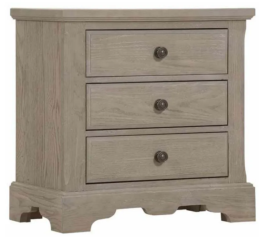 Artisan and Post 114-227 Heritage Night Stand 3 Drawer Greystone Artisan and Post 114-227 Heritage Night Stand 3 Drawer Greystone