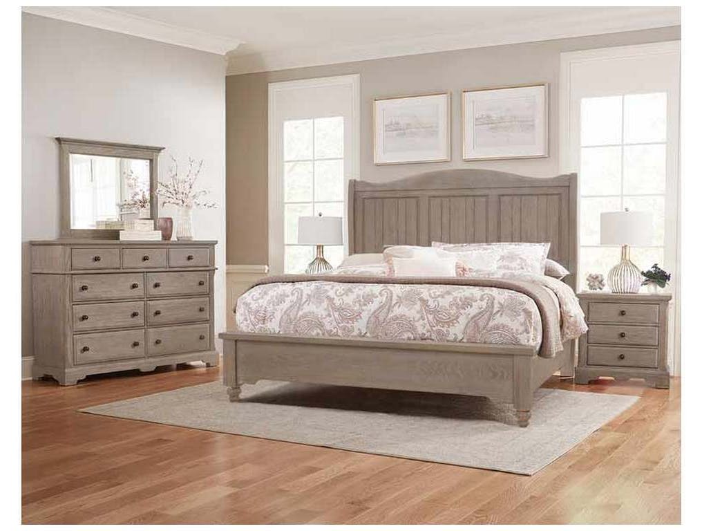 Artisan and Post 114-663-166-733-MS2 Heritage King Sleigh Bed Greystone Artisan and Post 114-663-166-733-MS2 Heritage King Sleigh Bed Greystone