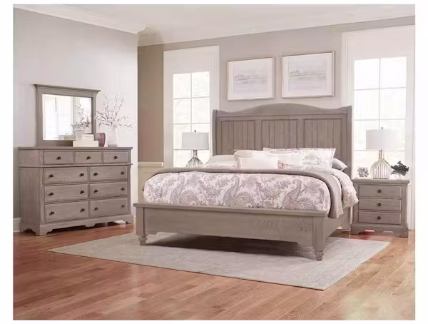 Artisan and Post 114-663-166-744-MS2 Heritage California King Sleigh Bed Greystone Artisan and Post 114-663-166-744-MS2 Heritage California King Sleigh Bed Greystone