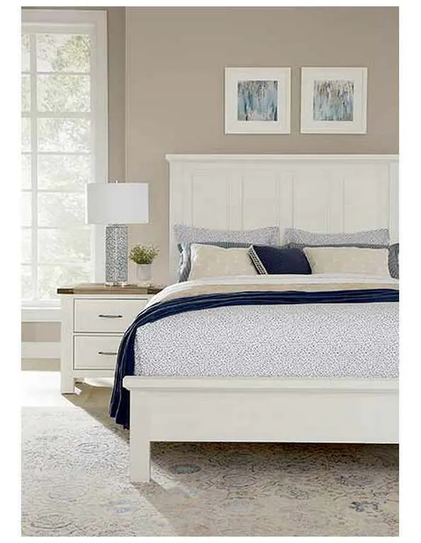 Artisan and Post 116-227 Maple Road Two-Tone Night Stand 2 Drawer Soft White Natural Top Artisan and Post 116-227 Maple Road Two-Tone Night Stand 2 Drawer Soft White Natural Top