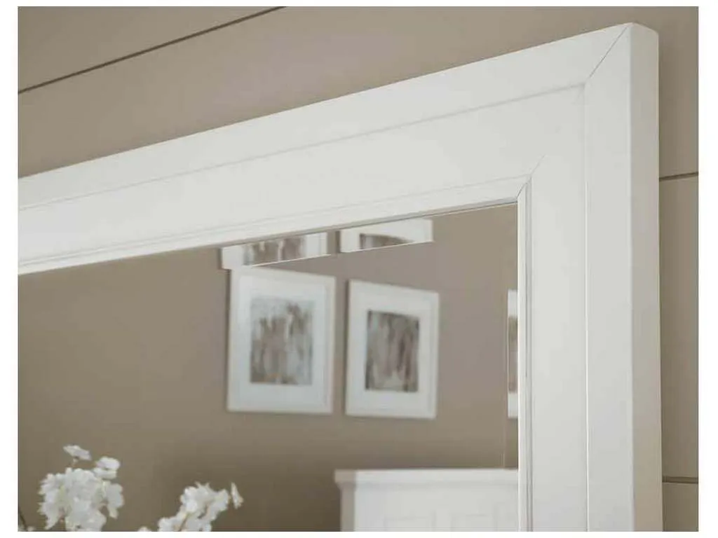 Artisan and Post 116-446 Maple Road Two-Tone Landscape Mirror Soft White Natural Top Artisan and Post 116-446 Maple Road Two-Tone Landscape Mirror Soft White Natural Top