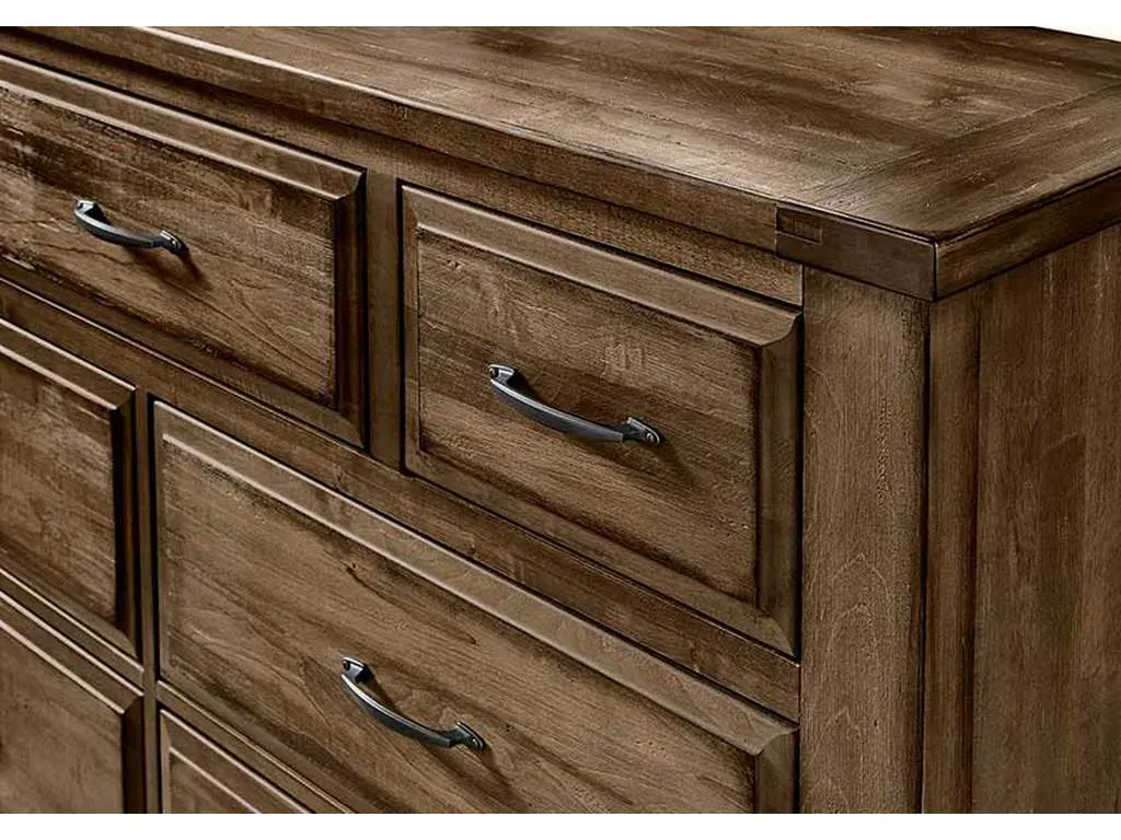 Artisan and Post 117-003 Maple Road Triple Dresser 7 Drawers Maple Syrup Artisan and Post 117-003 Maple Road Triple Dresser 7 Drawers Maple Syrup