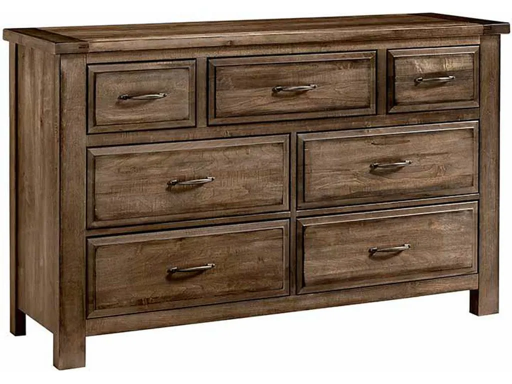 Artisan and Post 117-003 Maple Road Triple Dresser 7 Drawers Maple Syrup Artisan and Post 117-003 Maple Road Triple Dresser 7 Drawers Maple Syrup