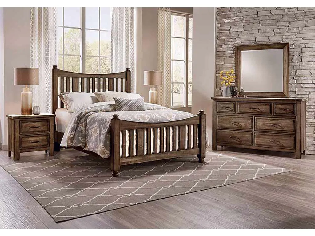 Artisan and Post 117-558-855-722 Maple Road Queen Slat Poster Bed with Slat Poster Footboard Maple Syrup Artisan and Post 117-558-855-722 Maple Road Queen Slat Poster Bed with Slat Poster Footboard Maple Syrup