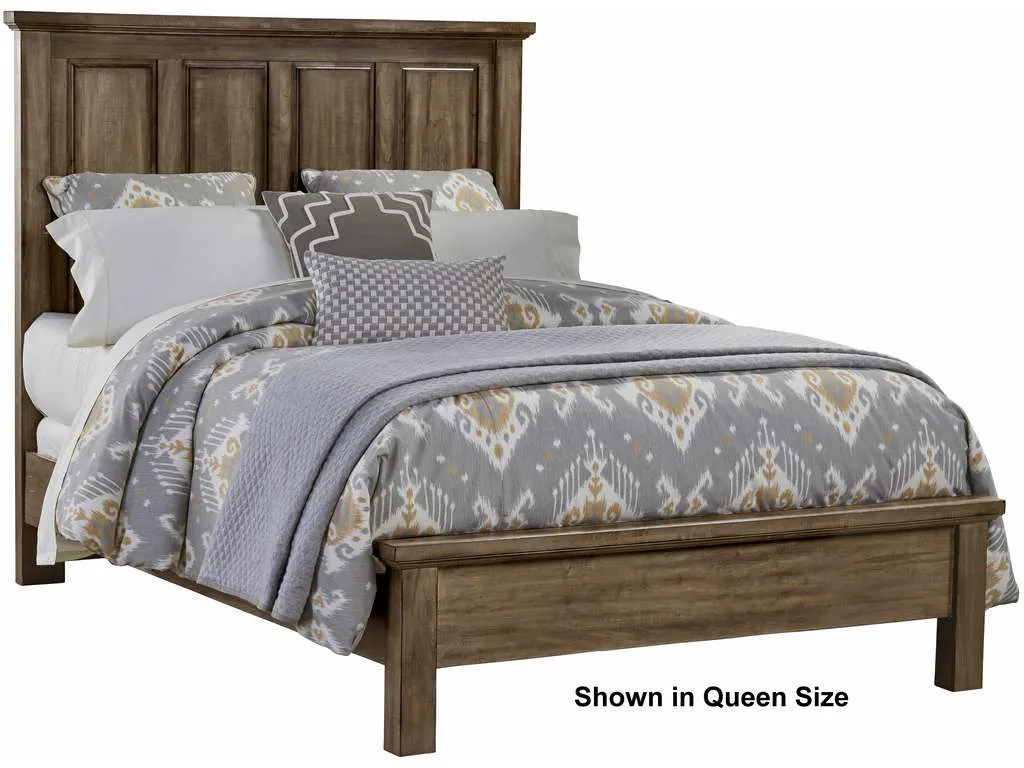 Artisan and Post 117-559-955-722 Maple Road Queen Mansion Bed with Low Profile Footboard Maple Syrup