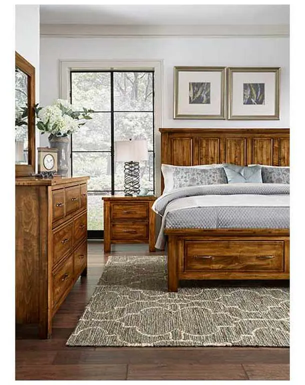 Artisan and Post 118-669-966-733-MS2 Maple Road King Mansion Bed with Low Profile Footboard Antique Amish Artisan and Post 118-669-966-733-MS2 Maple Road King Mansion Bed with Low Profile Footboard Antique Amish