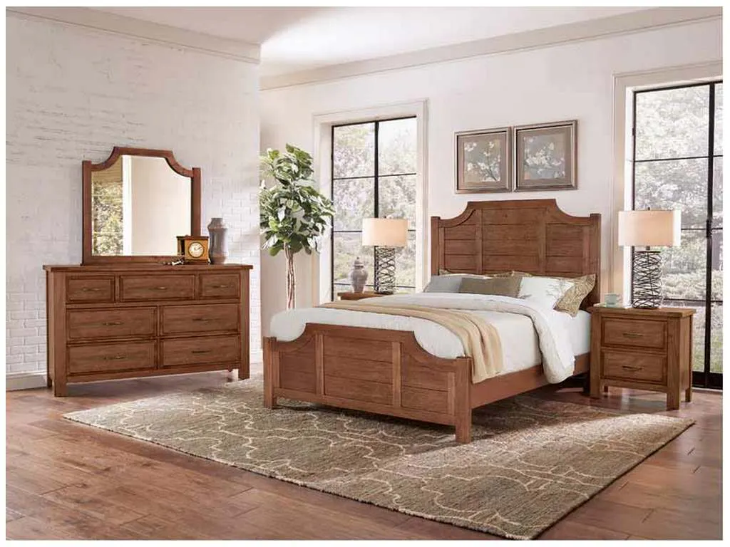 Artisan and Post 118-667-766-733-MS2 Maple Road King Scallop Bed Antique Amish Artisan and Post 118-667-766-733-MS2 Maple Road King Scallop Bed Antique Amish