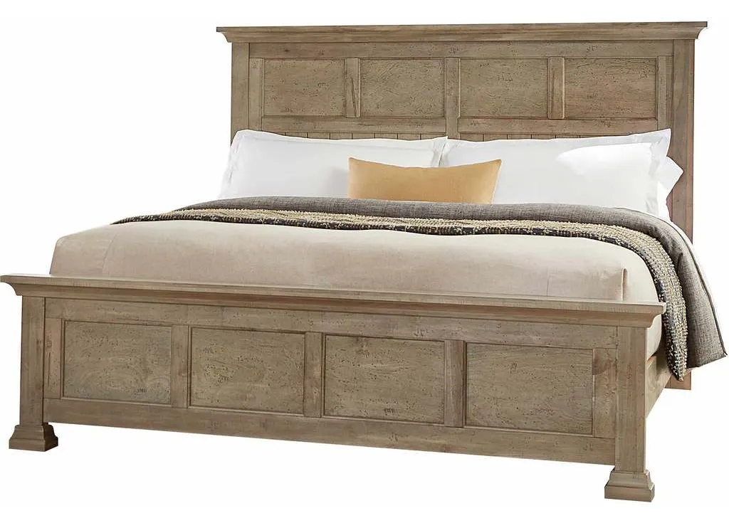Artisan and Post 157-668-866-933-MS2 Carlisle King Window Pane Bed Natural Grey Artisan and Post 157-668-866-933-MS2 Carlisle King Window Pane Bed Natural Grey
