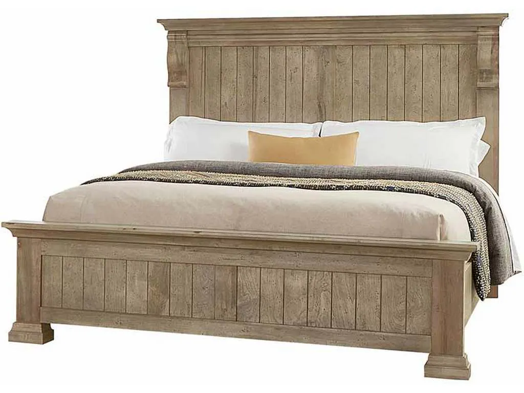 Artisan and Post 157-559-955-722 Carlisle Queen Corbel Bed Natural Grey