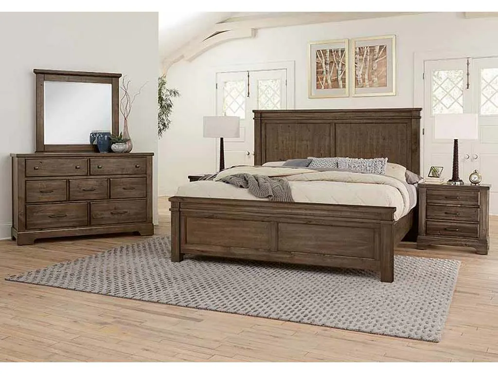 Artisan and Post 170-661-166-933-MS2 Cool Rustic King Mansion Bed Mink Artisan and Post 170-661-166-933-MS2 Cool Rustic King Mansion Bed Mink