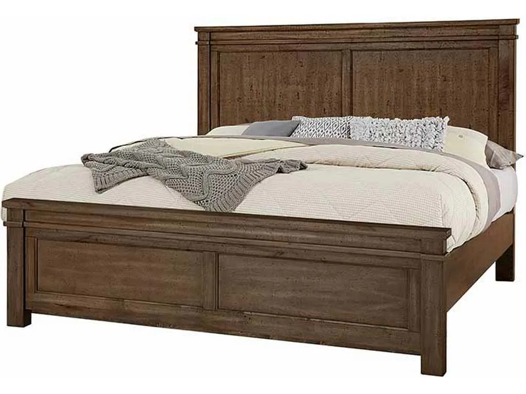 Artisan and Post 170-551-155-922 Cool Rustic Queen Mansion Bed Mink