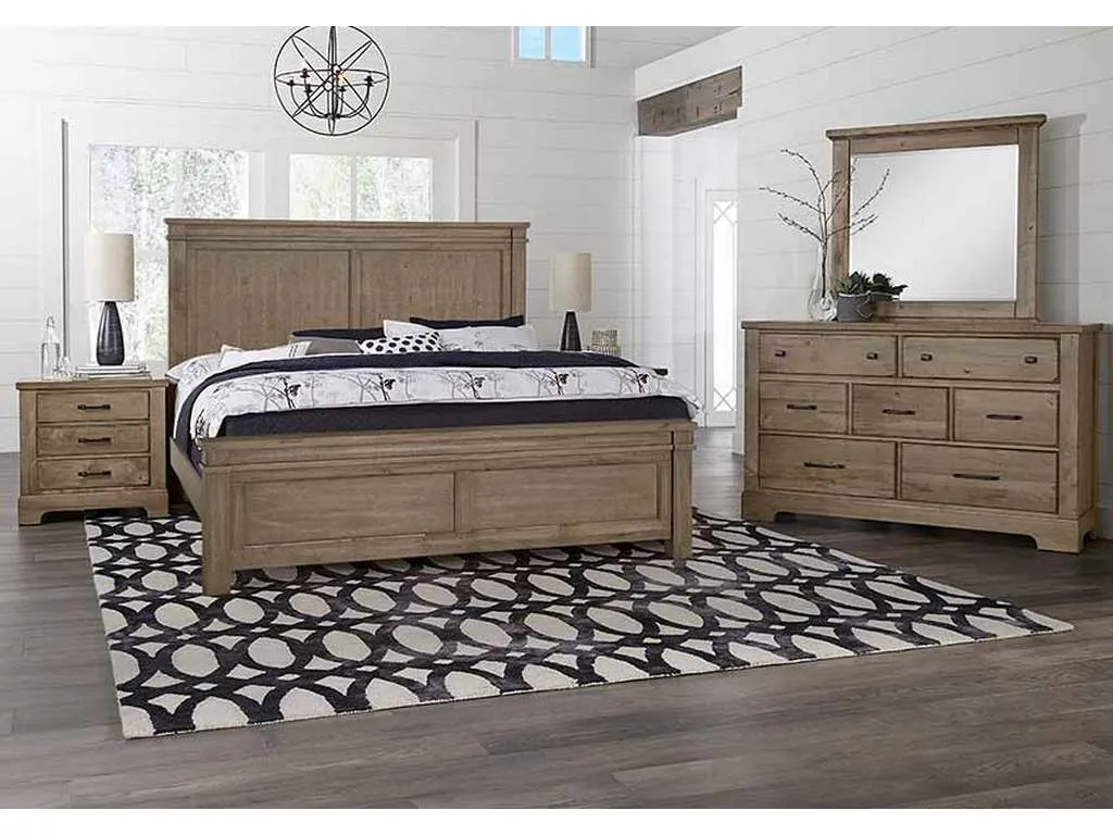 Artisan and Post 172-661-166-933-MS2 Cool Rustic King Mansion Bed Stone Grey Artisan and Post 172-661-166-933-MS2 Cool Rustic King Mansion Bed Stone Grey
