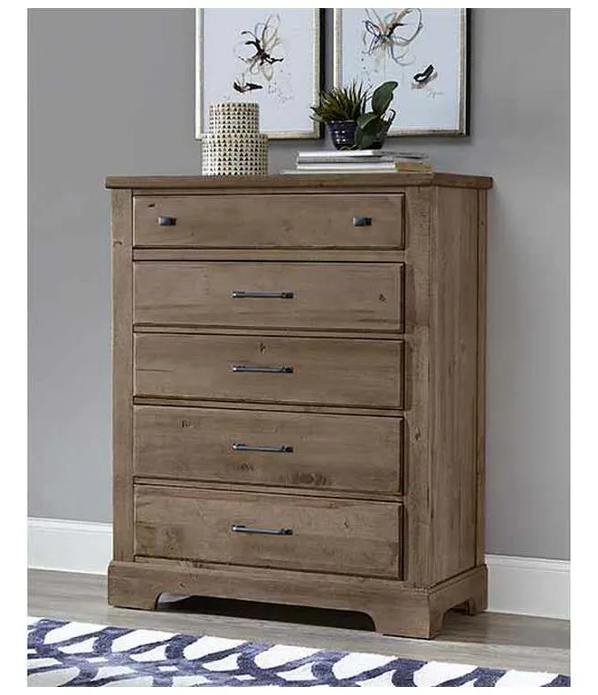 Artisan and Post 172-115 Cool Rustic Chest 5 Drawers Stone Grey Artisan and Post 172-115 Cool Rustic Chest 5 Drawers Stone Grey