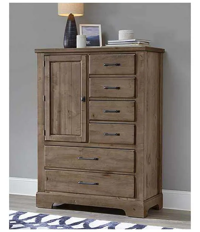 Artisan and Post 172-117 Cool Rustic Standing Chest 6 Drawers with 1 Door Stone Grey Artisan and Post 172-117 Cool Rustic Standing Chest 6 Drawers with 1 Door Stone Grey