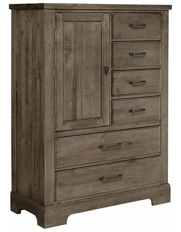 Artisan and Post 172-117 Cool Rustic Standing Chest 6 Drawers with 1 Door Stone Grey Artisan and Post 172-117 Cool Rustic Standing Chest 6 Drawers with 1 Door Stone Grey