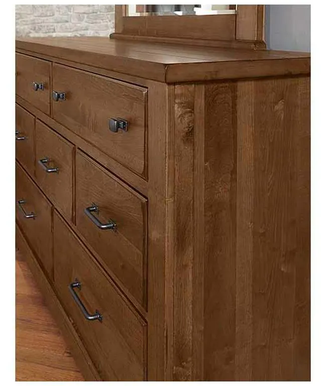 Artisan and Post 174-002 Cool Rustic Dresser 7 Drawers Amber Artisan and Post 174-002 Cool Rustic Dresser 7 Drawers Amber