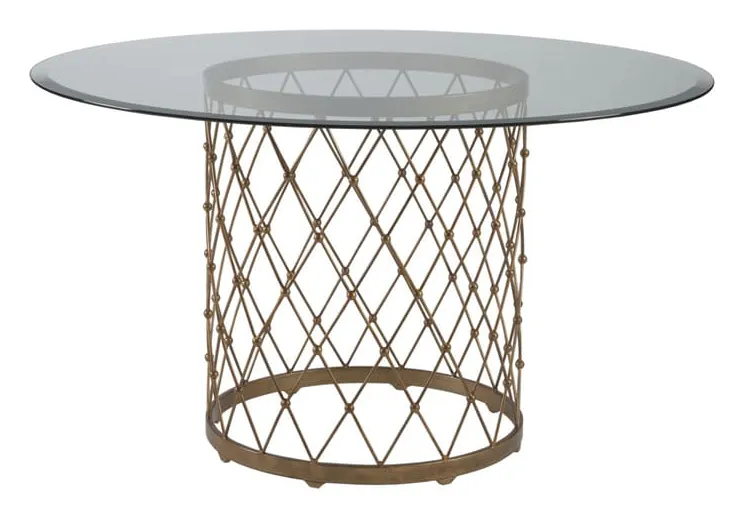 Artistica Home 2009-870-46-54C Royere Dining Table with Glass Top Artistica Home 2009-870-46-54C Royere Dining Table with Glass Top