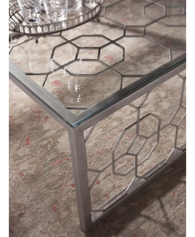 Artistica Home 2056-945-44 Honeycomb Rectangular Cocktail Artistica Home 2056-945-44 Honeycomb Rectangular Cocktail