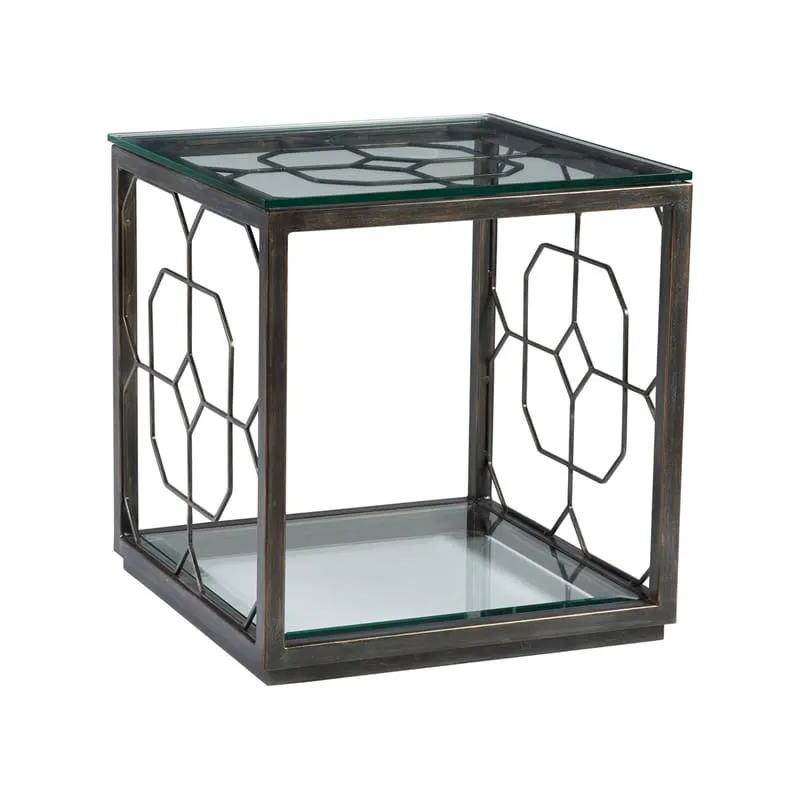 Artistica Home 2056-957-46 Honeycomb Square End Table