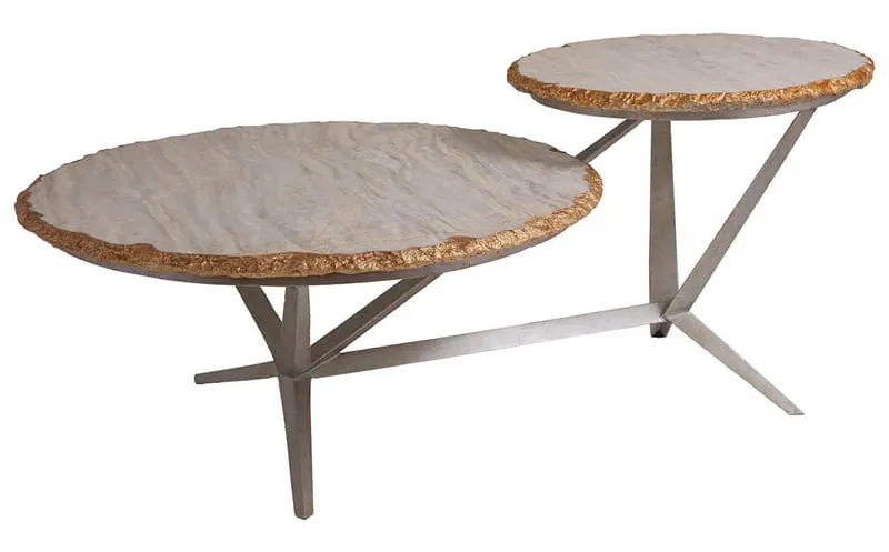 Artistica Home 2069-943 Cosmos Tiered Round Cocktail Table Artistica Home 2069-943 Cosmos Tiered Round Cocktail Table