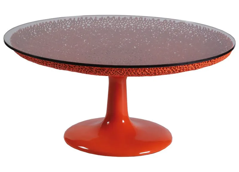 Artistica Home 2073-943C Seascape Round Orange Cocktail Table Artistica Home 2073-943C Seascape Round Orange Cocktail Table