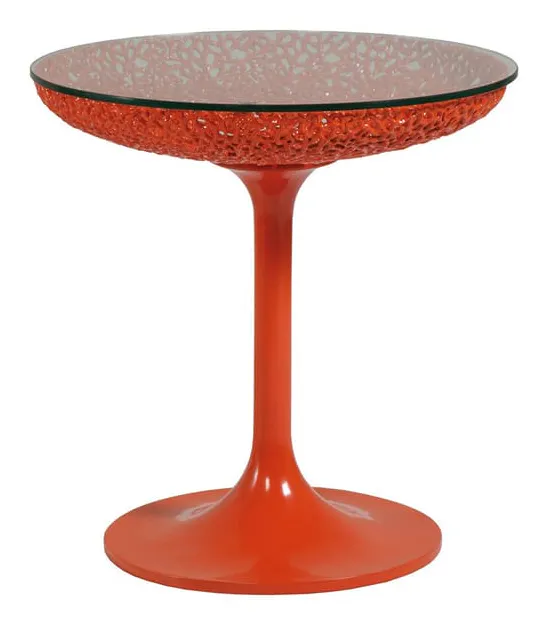 Artistica Home 2073-950C Seascape Round Orange Spot Table Artistica Home 2073-950C Seascape Round Orange Spot Table