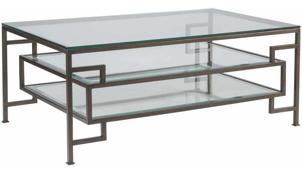 Artistica Home 2006-945-43 Metal Designs Suspension Rectangular Cocktail Table Artistica Home 2006-945-43 Metal Designs Suspension Rectangular Cocktail Table