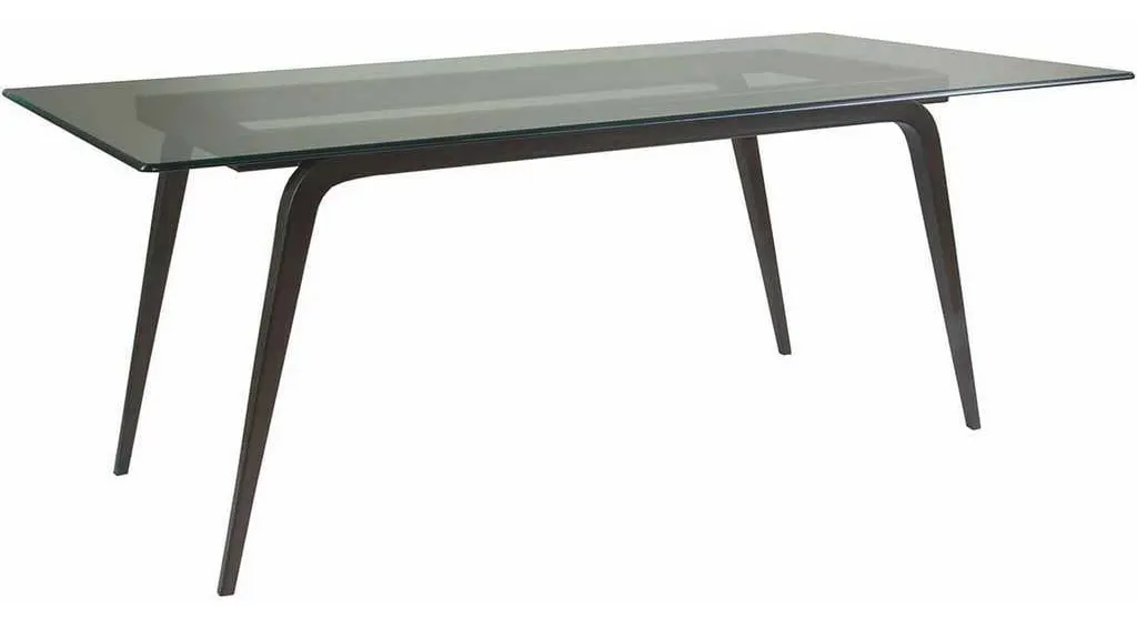 Artistica Home 2019-877C-43 Metal Designs Mitchum Rectangular Dining Table With Glass Top Artistica Home 2019-877C-43 Metal Designs Mitchum Rectangular Dining Table With Glass Top