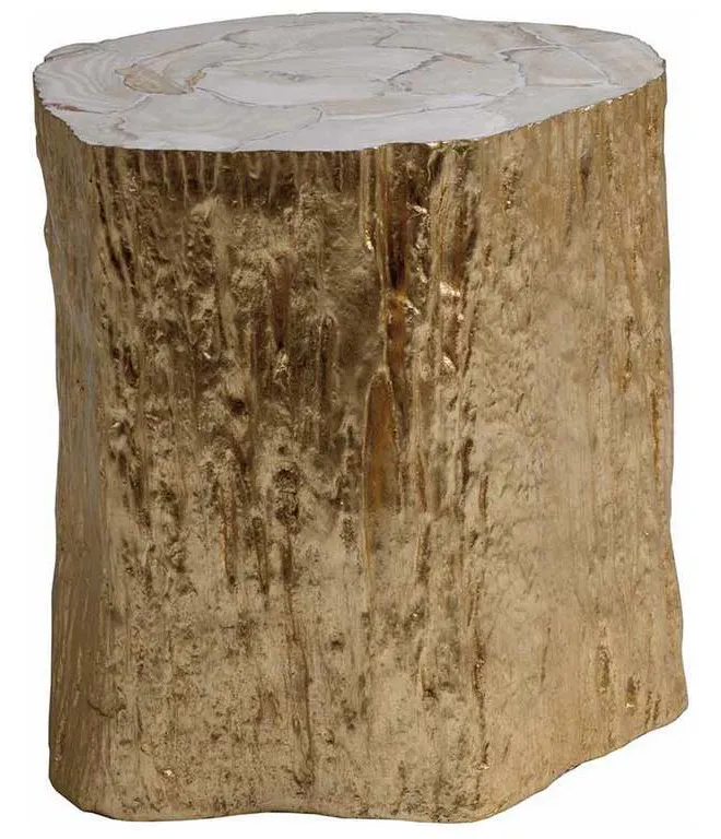 Artistica Home 2036-950 Signature Designs Trunk Segment Spot Table Gold Leaf Artistica Home 2036-950 Signature Designs Trunk Segment Spot Table Gold Leaf