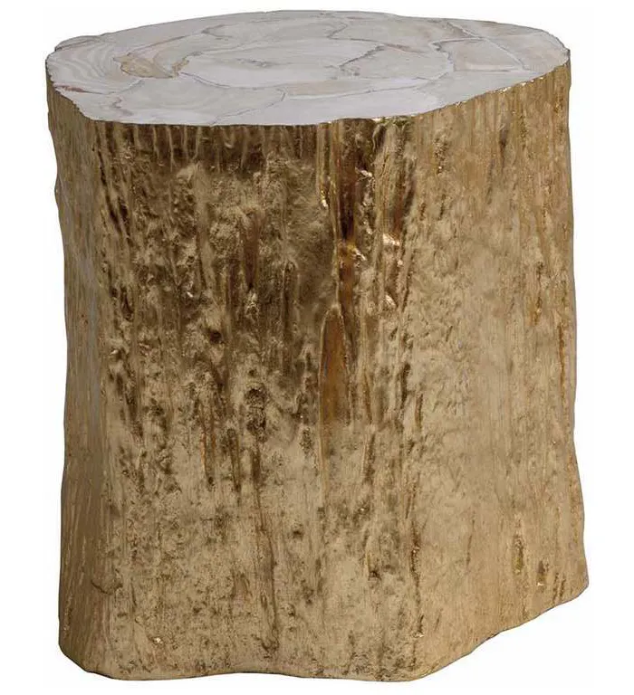 Artistica Home 2036-950 Signature Designs Trunk Segment Spot Table Gold Leaf Artistica Home 2036-950 Signature Designs Trunk Segment Spot Table Gold Leaf