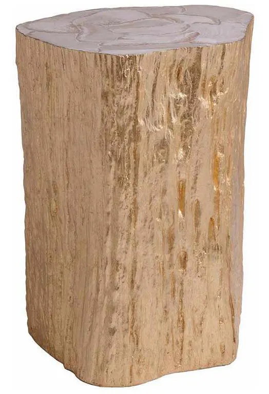 Artistica Home 2036-951 Signature Designs Trunk Segment Accent Table Gold Leaf Artistica Home 2036-951 Signature Designs Trunk Segment Accent Table Gold Leaf