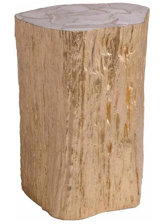 Artistica Home 2036-951 Signature Designs Trunk Segment Accent Table Gold Leaf Artistica Home 2036-951 Signature Designs Trunk Segment Accent Table Gold Leaf
