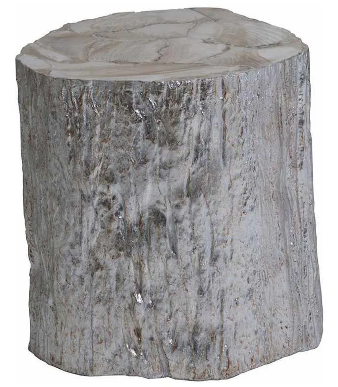 Artistica Home 2037-950 Signature Designs Trunk Segment Spot Table Silver Leaf Artistica Home 2037-950 Signature Designs Trunk Segment Spot Table Silver Leaf