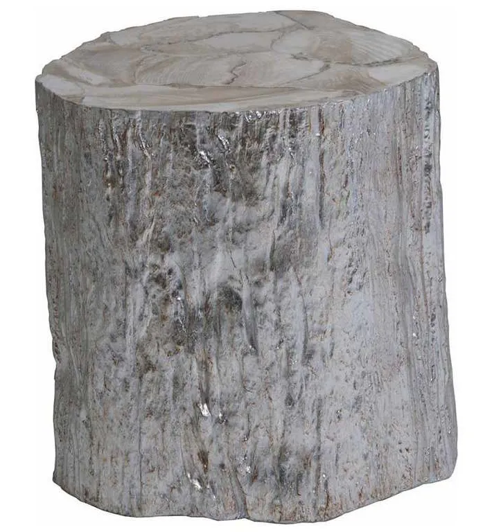 Artistica Home 2037-950 Signature Designs Trunk Segment Spot Table Silver Leaf Artistica Home 2037-950 Signature Designs Trunk Segment Spot Table Silver Leaf