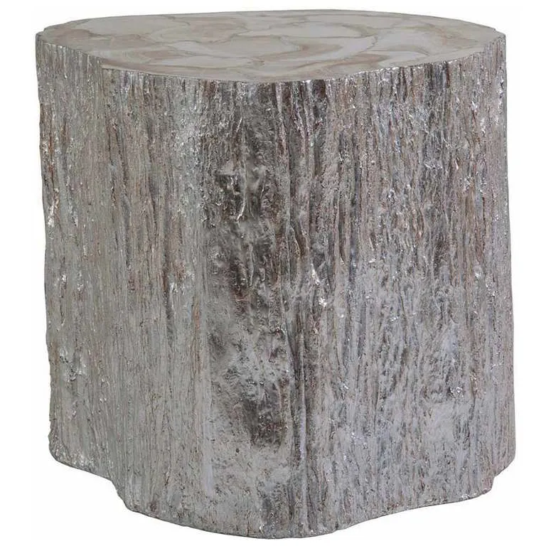Artistica Home 2037-952 Signature Designs Trunk Segment Side Table Silver Leaf Artistica Home 2037-952 Signature Designs Trunk Segment Side Table Silver Leaf