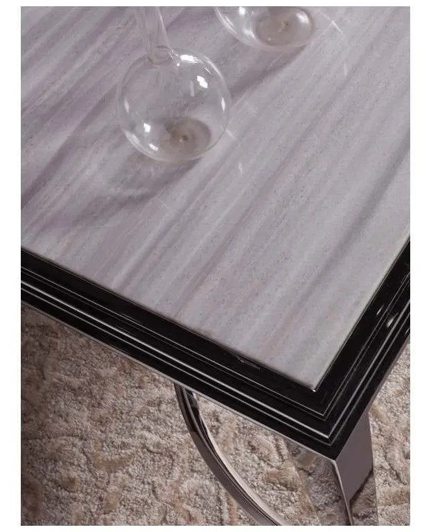Artistica Home 2112-959 Signature Designs Ss Sangiovese End Table with Marble Top Artistica Home 2112-959 Signature Designs Ss Sangiovese End Table with Marble Top
